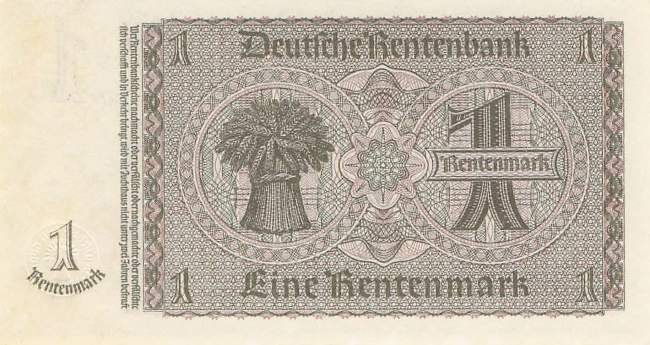 1 Rentenmark 1937 ro.166b W
